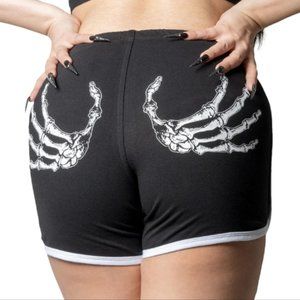 Skeleton Hand Running Lounge Shorts S-M-L-XL-2XL-3XL NWT